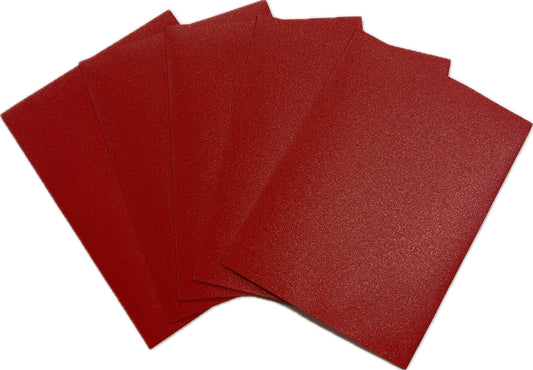 Standard Size Card Sleeves - Red - 200 Count - 66 x 91mm