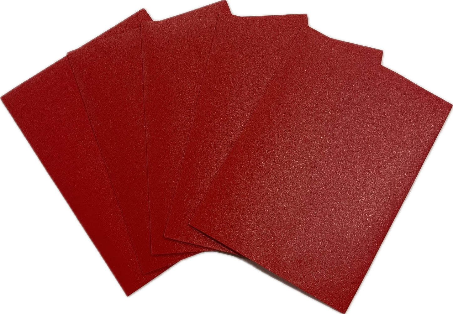 Standard Size Card Sleeves - Red - 100 Count - 66 x 91mm